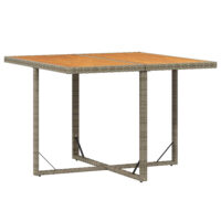 Lorento Garden Wood Grain Dining Table in Grey