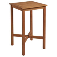 Marietta Outdoor Wooden Square Bar Table In Natural