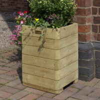Marsden Wooden Garden Tall Planter In Natural