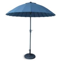 Mirello Polyester Fabric 2.5M Parasol with Aluminium Pole in Navy Blue