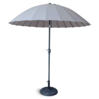 Mirello Polyester Fabric 2.5M Parasol with Aluminium Pole in Taupe