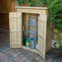 3'6 x 2' Forest Overlap Pent Midi Wooden Garden Storage - Outdoor Patio Storage (1m x 0.55m)