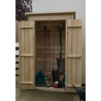 3'6 x 2' Forest Overlap Tall Pent Wooden Garden Storage Tool Store - Outdoor Patio Storage (1m x 0.55m)