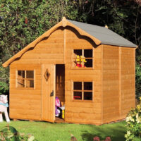 Oxer Wooden Garden Swiss Cottage In Natural