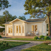 Palmako Anna 7.8m x 4.8m Log Cabin Garden Building (70mm)