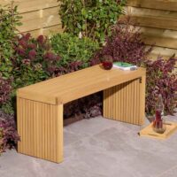 Prestige Wooden Garden 2 Seater Bench In Natural