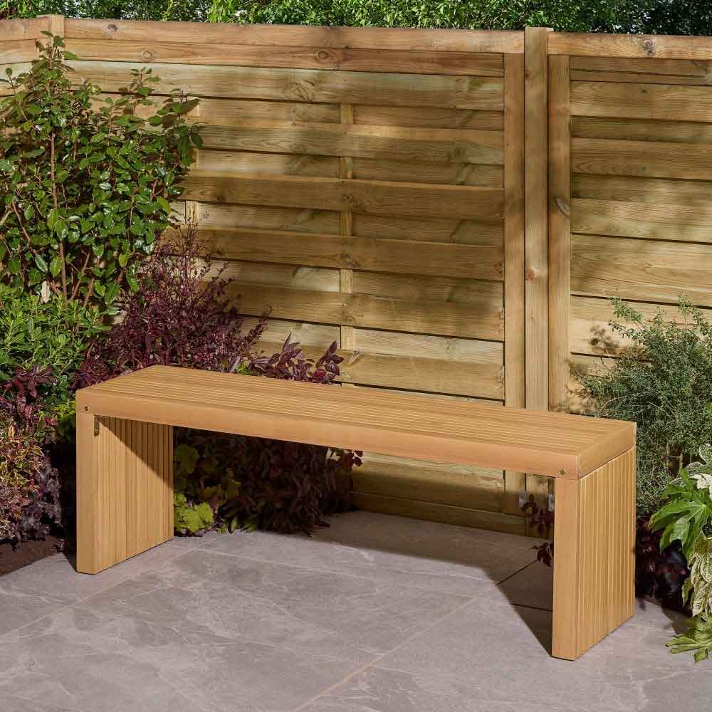 Prestige Wooden Garden 3 Seater Bench In Natural