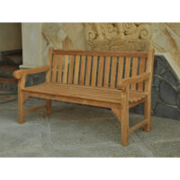 Quin Wooden Medium Seating Bench Teak