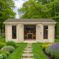 Forest Rushock 5m x 4m Log Cabin (45mm)