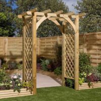 Sculpta Garden Wooden Arch In Natural