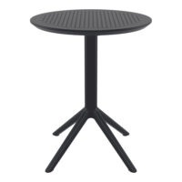 Shipley 60cm Polypropylene Outdoor Dining Table In Black