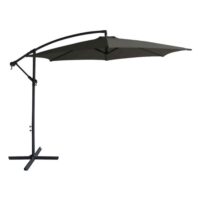 Solis Polyester Fabric 3.0M Parasol with Aluminium Pole in Anthracite