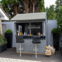 6x4 Garden Bar - Forest 25yr Guarantee Shiplap Pressure Treated Garden Bar (1.99m x 1.88m)