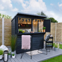 6x3 Garden Bar (1.89m x 1.19m): Forest Shiplap Pressure Treated Outdoor Bar With 25yr Guarantee