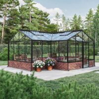 T-shaped greenhouse for wall mounting | T-Model Greenhouse Orangery on Wall