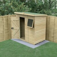 6' x 4' Forest Timberdale 25yr Guarantee Tongue & Groove Pressure Treated Pent Shed (1.95m x 1.38m)