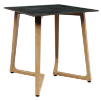 Wichita 12mm HPL Top Italian Stone Dining Table 70cm with Oak Legs